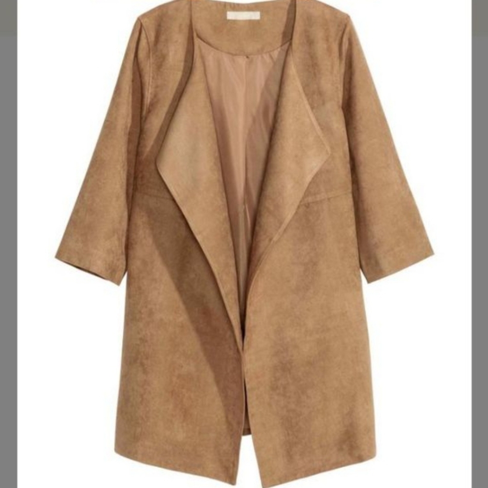 H&M Tan Suede Jacket - Picture 2 of 4